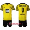 Virallinen Fanipaita + Shortsit BVB Borussia Dortmund Erling Haaland 9 Kotipelipaita 2021-22 - Lasten